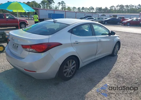 2015 Hyundai Elantra Se из США, поврежденный, VIN 5NPDH4AE7FH615796
